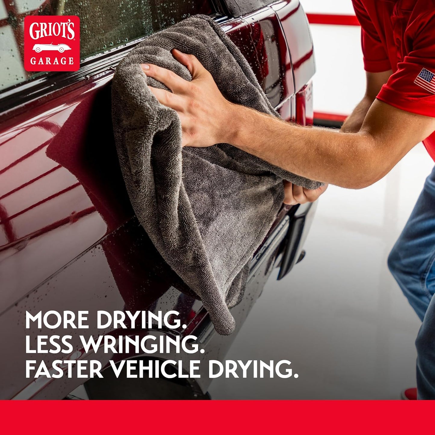 Extra-Large PFM Edgeless Microfiber Drying Towel for Car Wash and Detailing, Ideal for Suvs, Trucks, and Rvs, 29" X 36", 55596