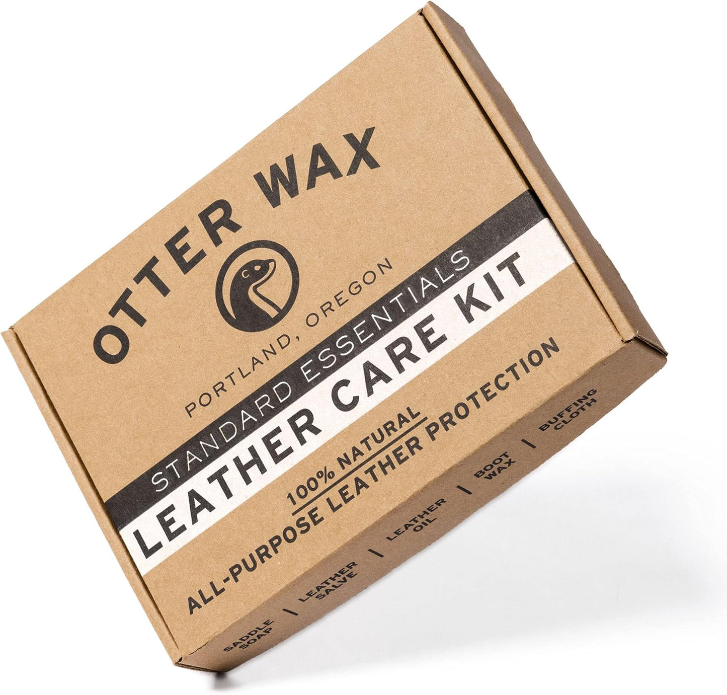 Leather Care Kit | 100% All-Natural Leather Care Products | Made in the USA | Includes Saddle Soap & Leather Salve | Color Safe | Ideal for Shoes, Boots, Jackets, Car Interiors