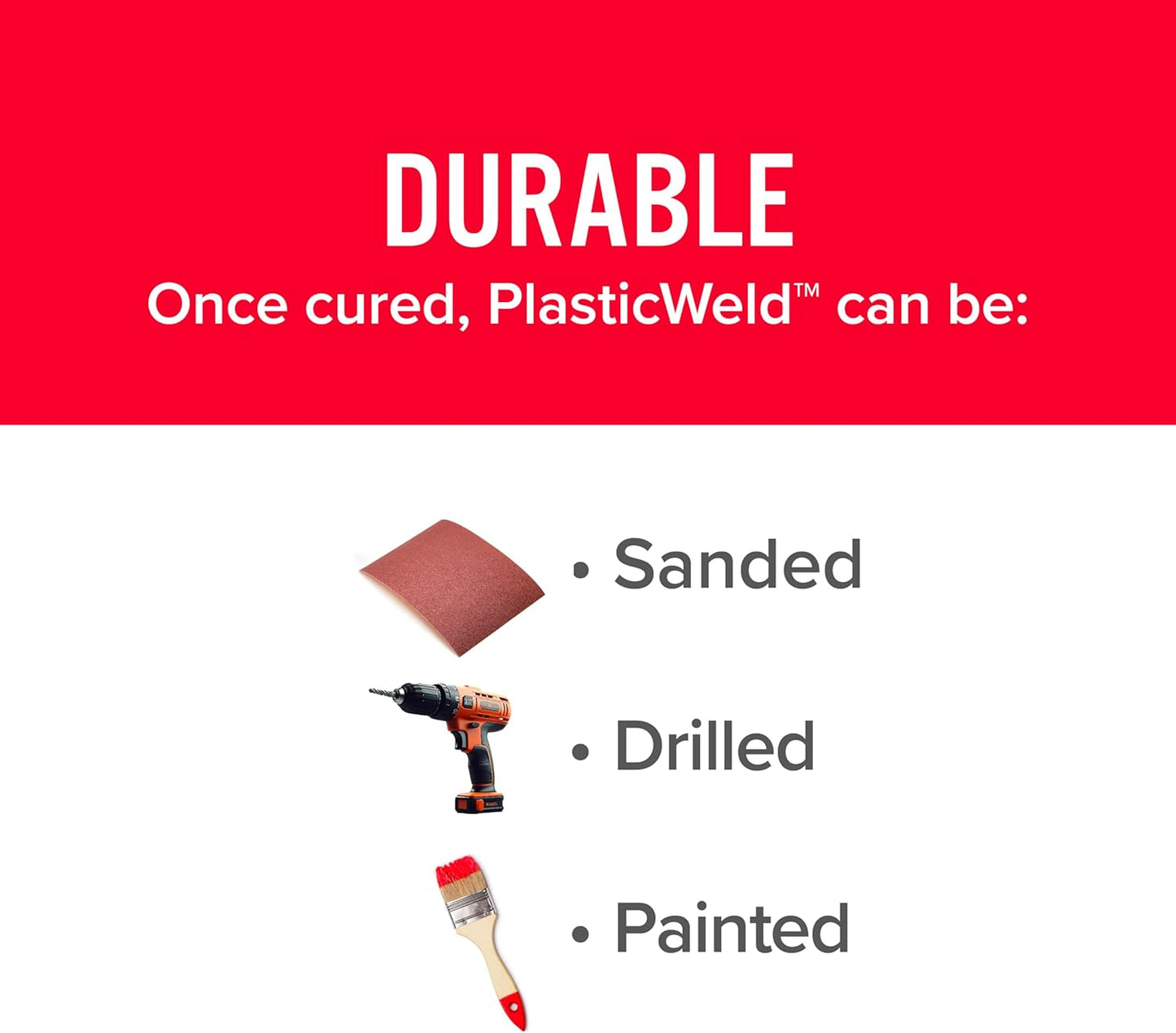 8237 Plasticweld Plastic Repair Epoxy Putty - 2 Oz.
