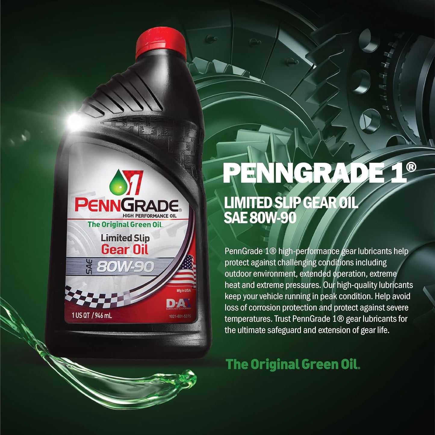 , 77326, Limited Slip GL-5 Gear Oil SAE 80W-90, 1 Quart (12 Pack)