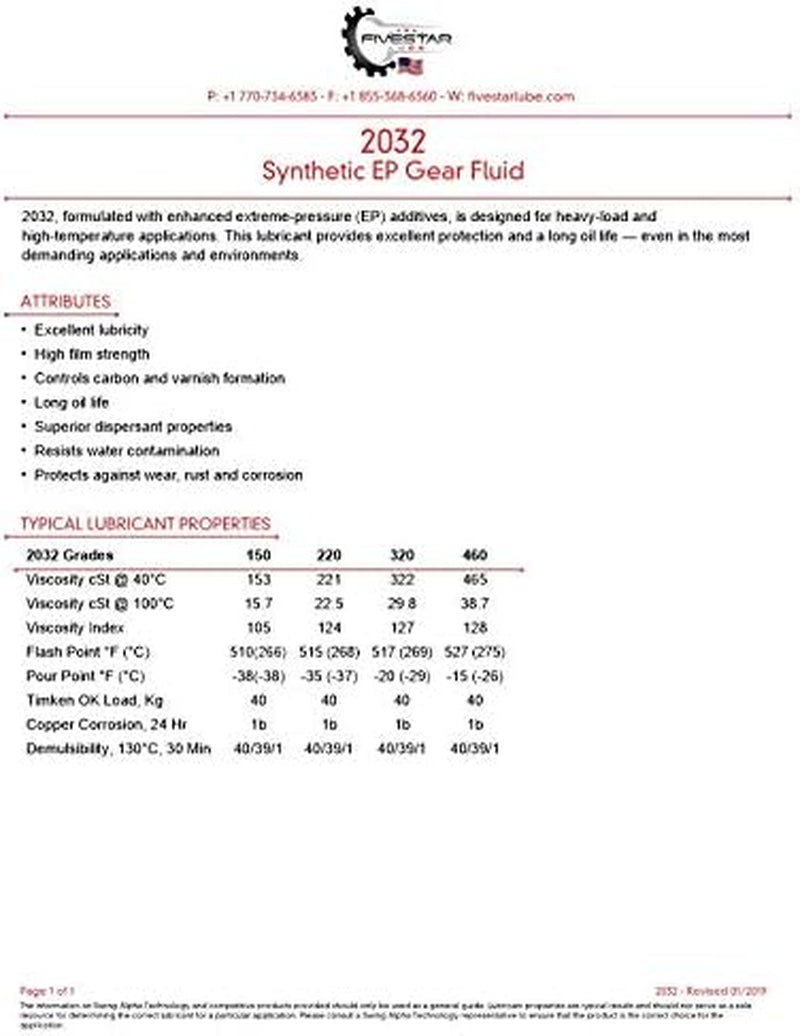 SYNTHETIC EP GEAR FLUID 55 GALLON