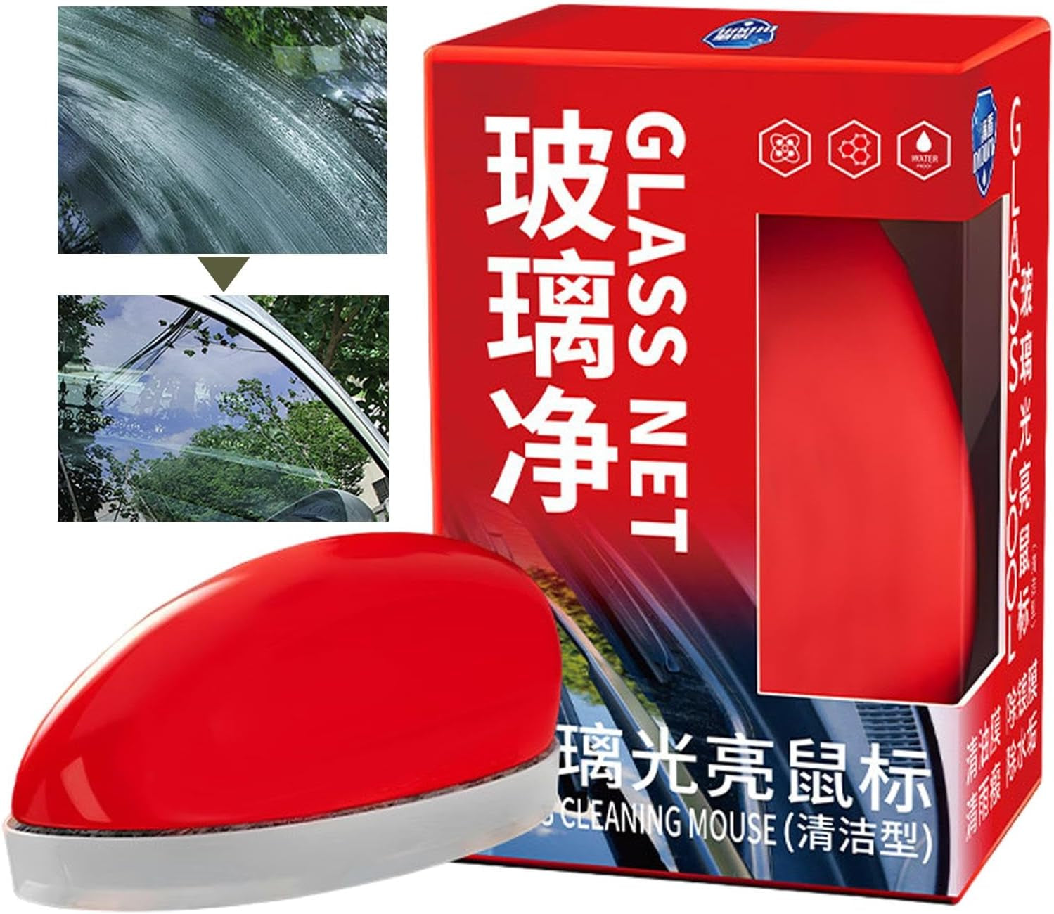 Automotive Oil Film Cleaning - Automobile Glass Coating Agent | Glass Oil Film Wipe | Car Glass Coating Oil Film Remover | Glass Oil Film Remover Car Windshield Cleaner Liquid for Auto and Home