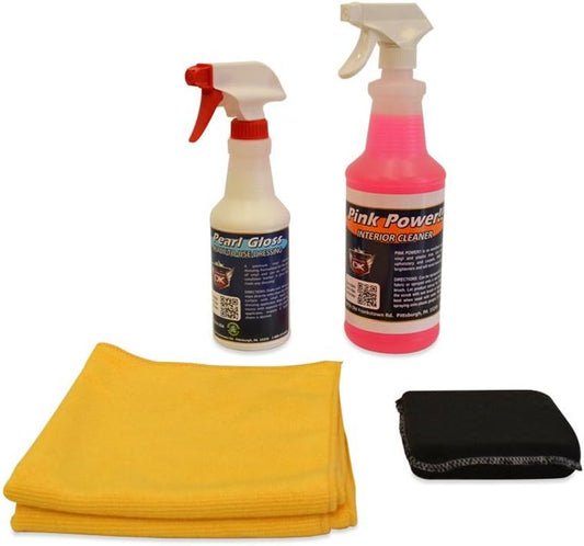 Summer Car Care Car Interior Cleaning Kit - Applicator - Towel - Cleaner - Dressing
