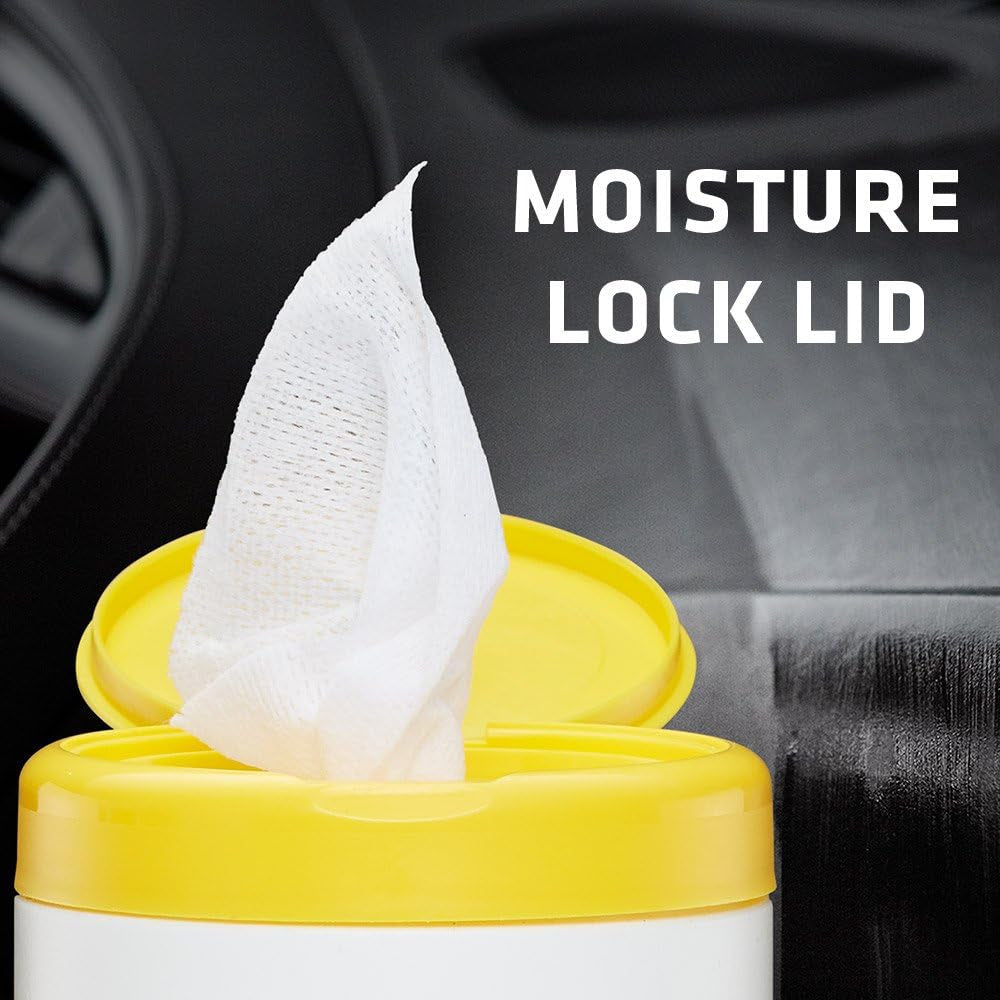 Car Cleaning and Leather Wipes - Interior Cleaner for Cars & Truck & Motorcycle, 25/20 Count (Pack of 2), 18761