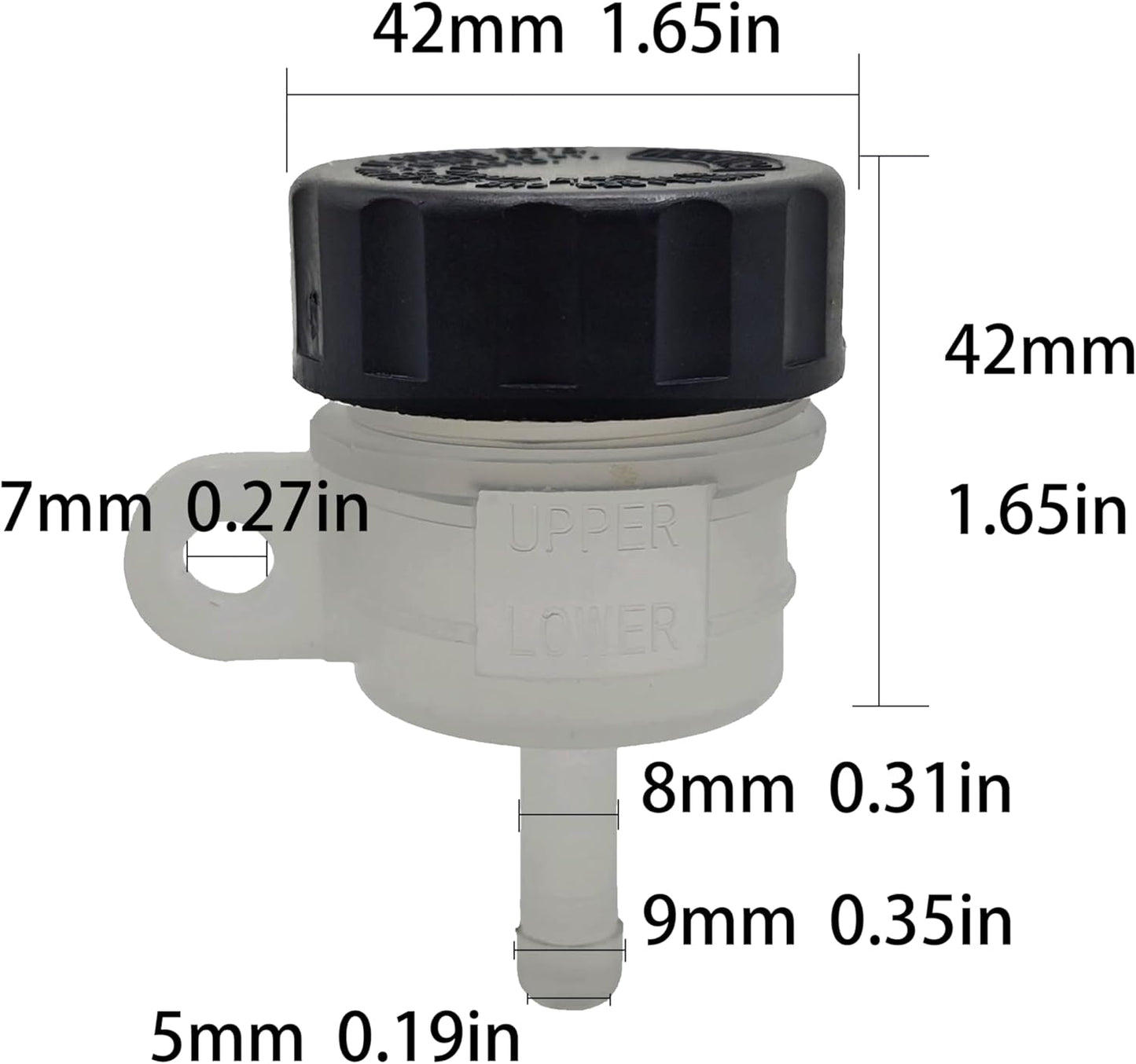Motorcycle Universal Master Cylinder Fluid Oil Reservoir Clutch Tank Fluid Oil Cup Reservoir Fits Honda Yamaha Kawasaki SUZUKI