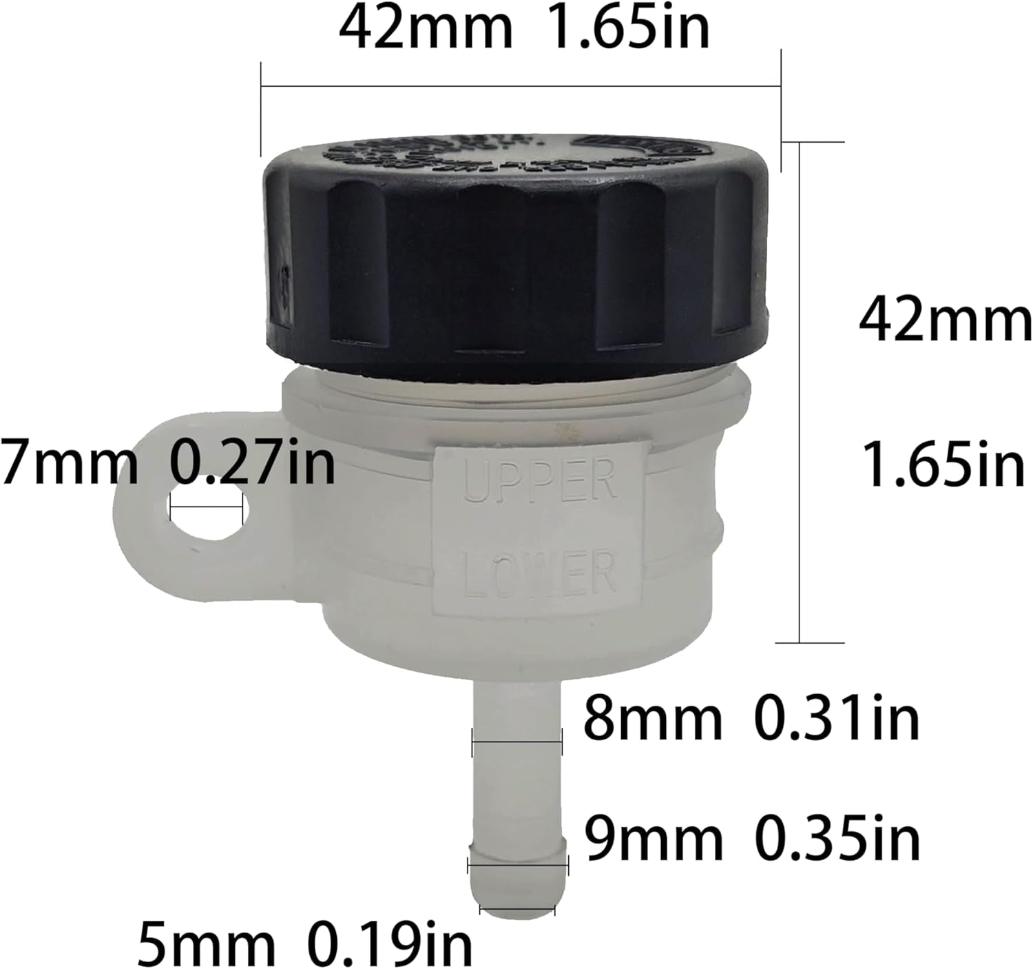 Motorcycle Universal Master Cylinder Fluid Oil Reservoir Clutch Tank Fluid Oil Cup Reservoir Fits Honda Yamaha Kawasaki SUZUKI