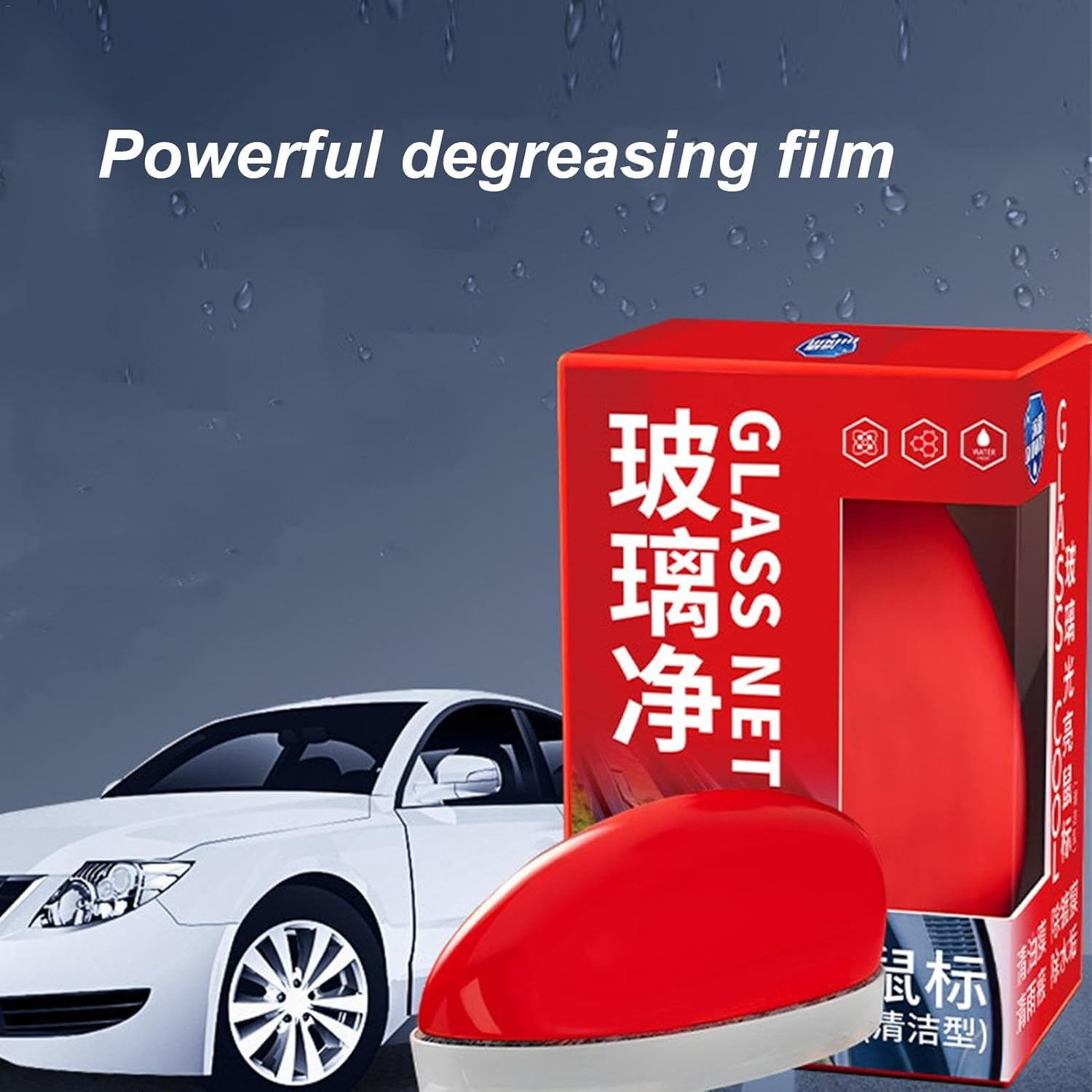 Automotive Oil Film Cleaning - Automobile Glass Coating Agent | Glass Oil Film Wipe | Car Glass Coating Oil Film Remover | Glass Oil Film Remover Car Windshield Cleaner Liquid for Auto and Home