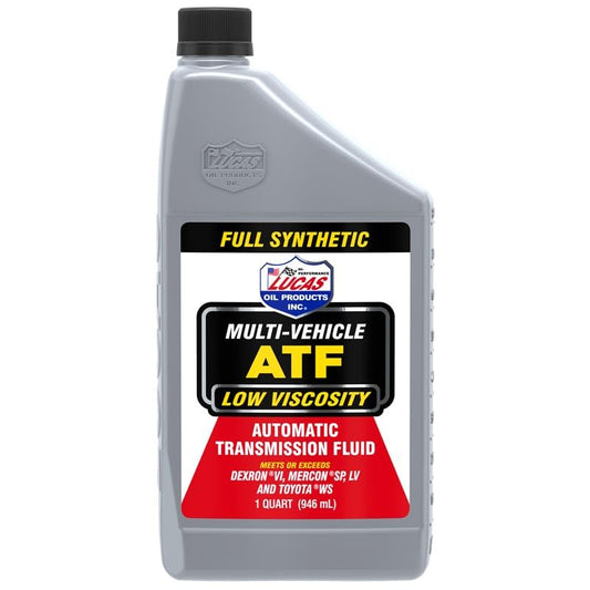 11255 Low Viscosity Synthetic Multi-Vehicle Automatic Transmission Fluid - 1 Quart (Pack of 6)