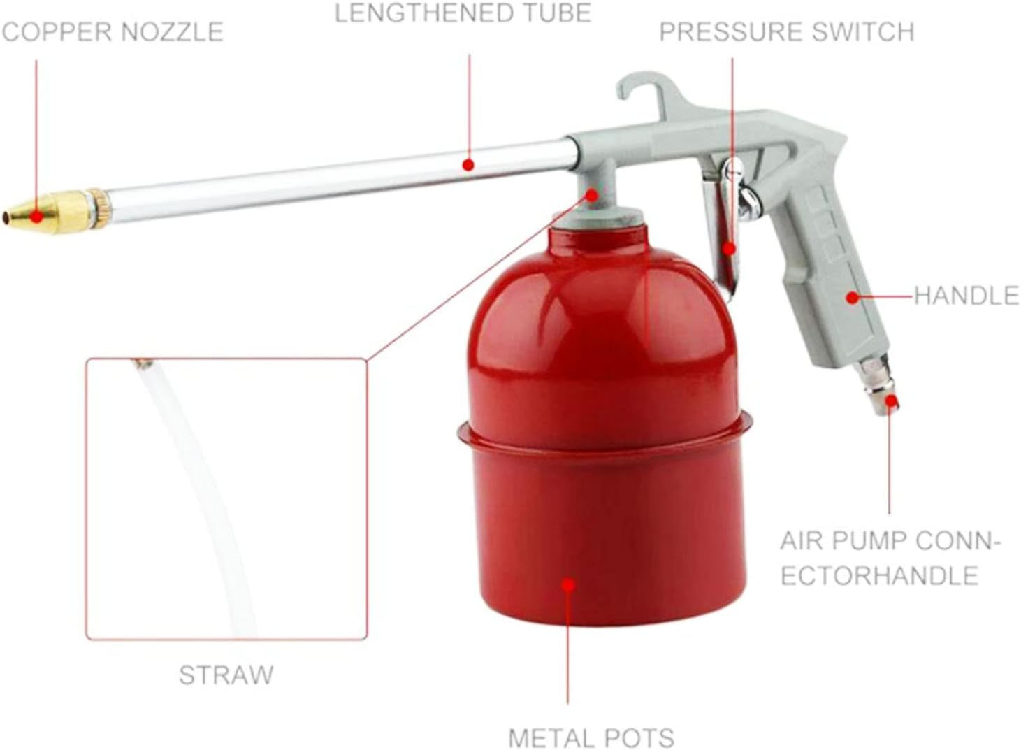 3 Pcs Universal Car Wash Sprayer Soap Foam ABS Metal Engine Cleaning Sprayer with Watering Can for Automobile