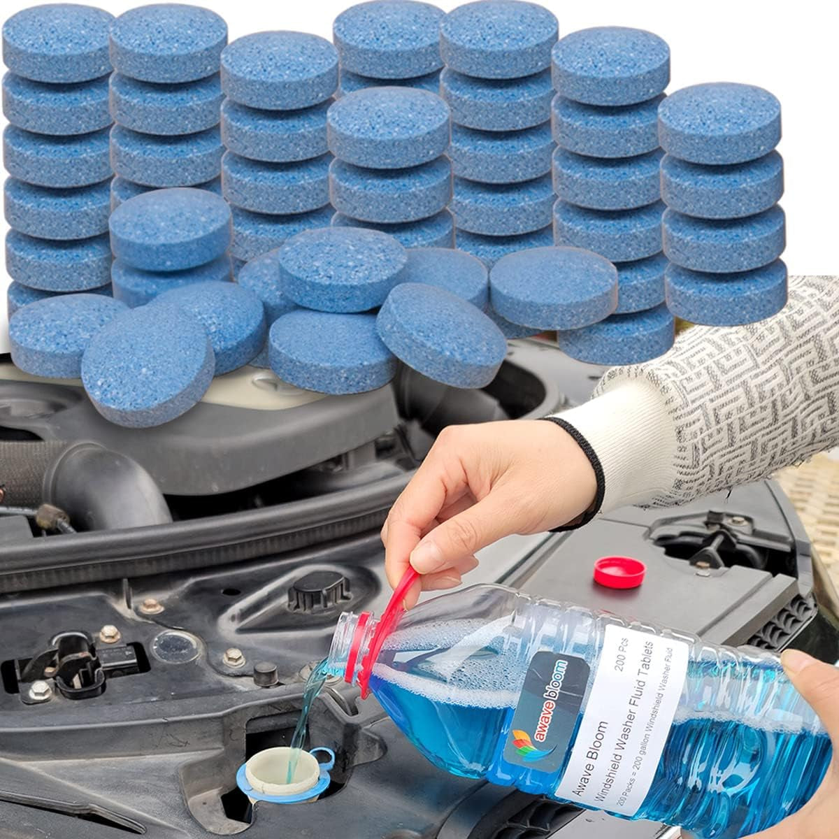 Windshield Washer Fluid Tablets and Car Clay Bars Auto Detailing