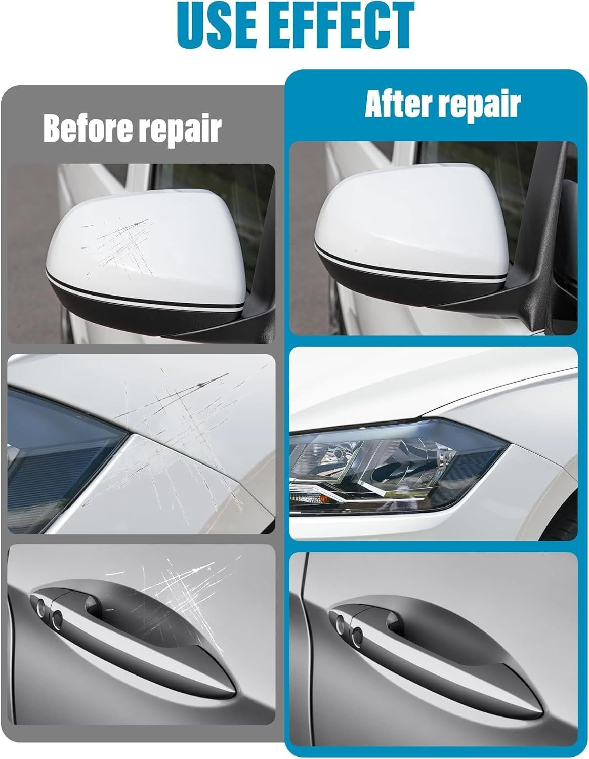 Nanoklean Magic Cloth, Nano Sparkle Cloth Car Scratch Remover, Lint Free Glass Cleaning Cloths (10 * 10Cm 10 Sheets)