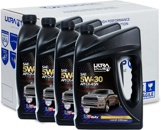 SAE 5W-30 Full Synthetic Heavy-Duty Motor Oil, API CK-4/SN (4 Gallon/16 QTS)