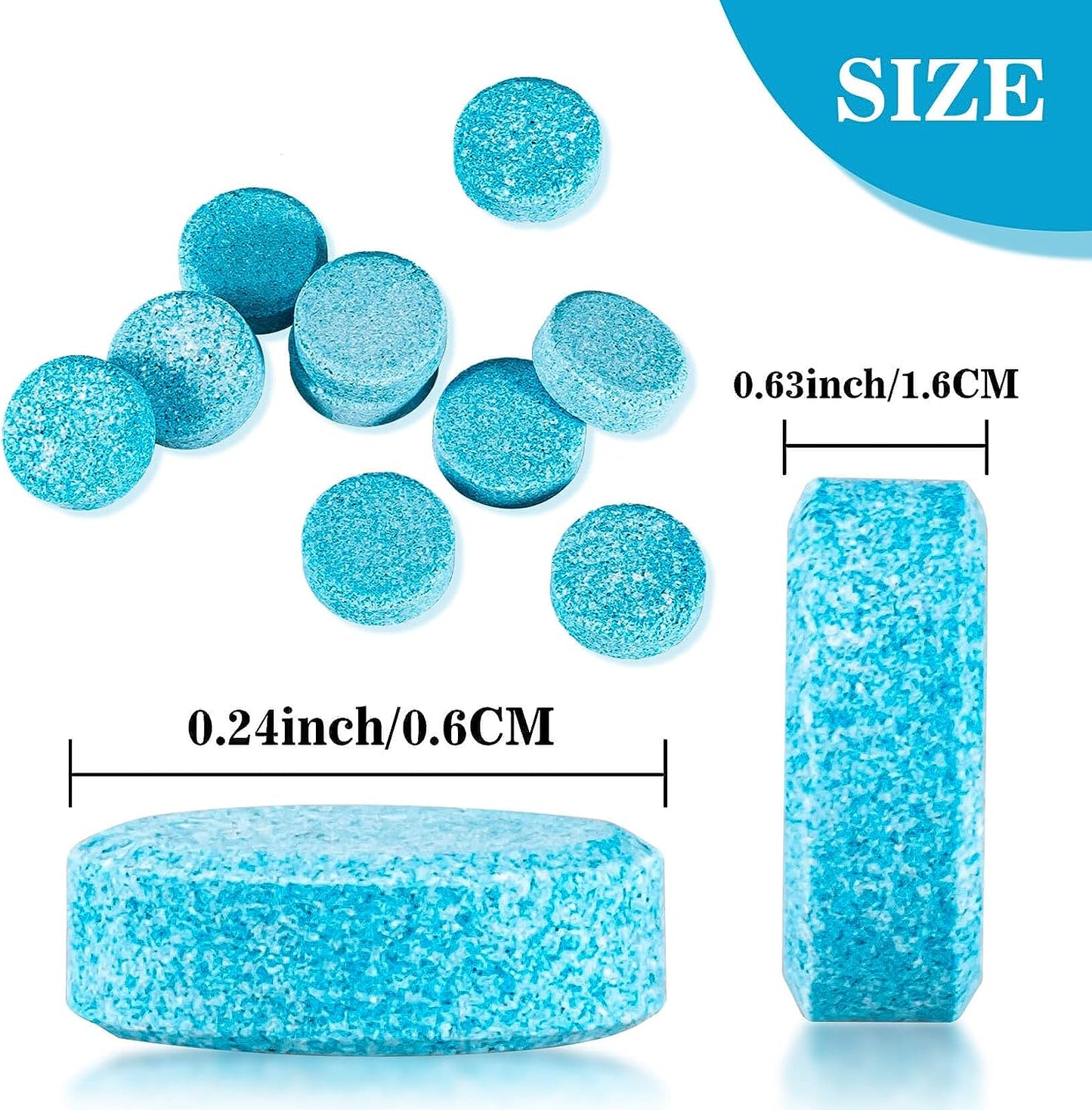 Car Windshield Washer Tablets - Washer Fluid Tablets Glass Cleaner Concentrate Car Windshield Wiper Fluid Car Windshield Cleaner Automotive Glass Cleaner