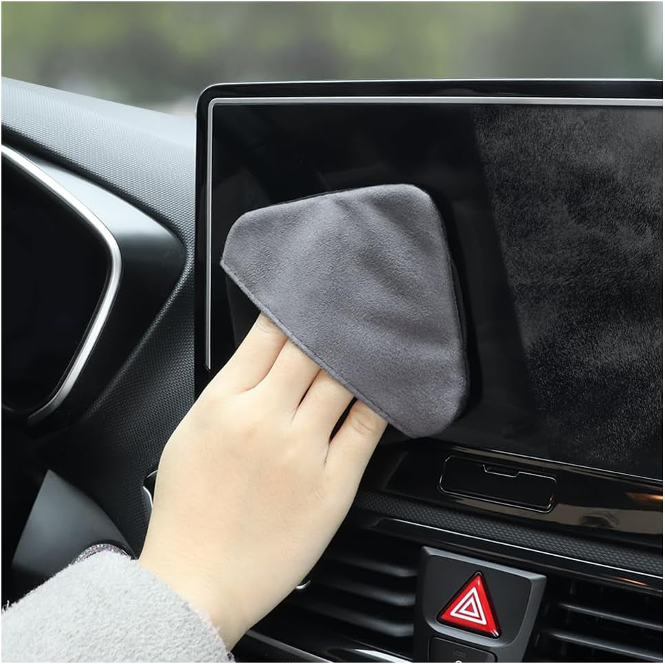 Car Screen Cleaner Cloth,Rapid Dust Removal Microfiber Cleaning Cloth for Car Display,Cell Phones,Dashboard,Double Sided Car Touch Screen Cleaner Car Accessories for Car,Truck,Suv