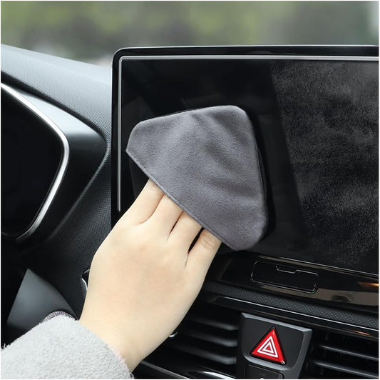 Car Screen Cleaner Cloth,Rapid Dust Removal Microfiber Cleaning Cloth for Car Display,Cell Phones,Dashboard,Double Sided Car Touch Screen Cleaner Car Accessories for Car,Truck,Suv