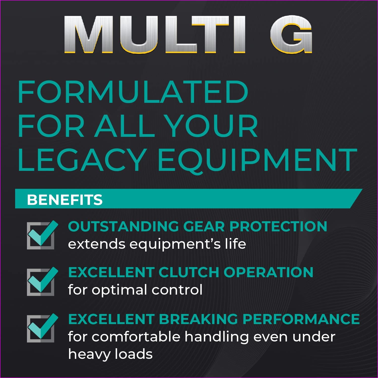 Multi G Transmission Hydraulic Fluid - Compatible with Mahindra, Mccormick Tractors - 2.5 Gallons - 77462NPYUS