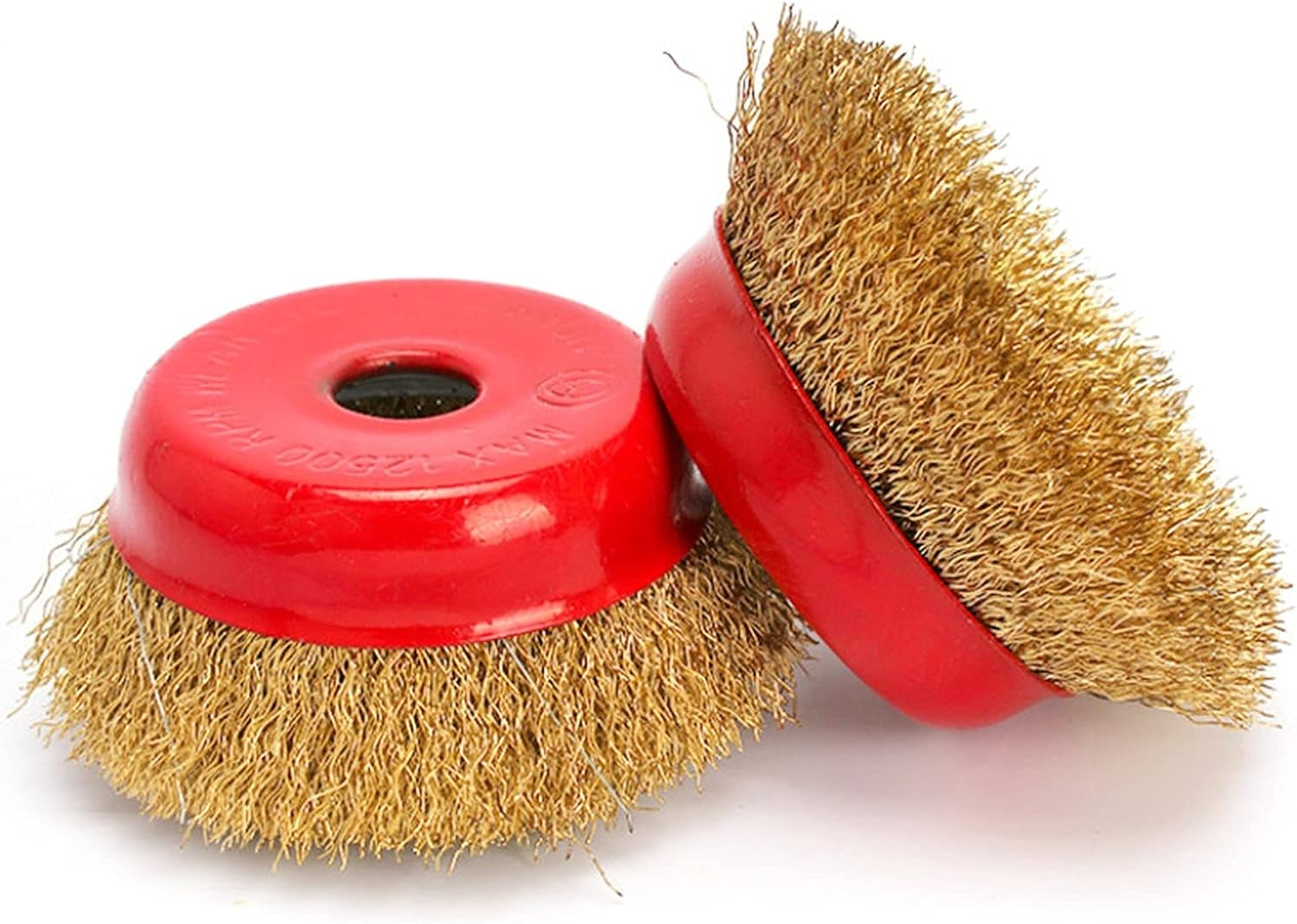Polishing Pad 4Pcs Grinding Wire Brush Metal Rust Removal Polishing Wheel Copper Wire Wheels Rims Steel Wire Wheel Brush for Angle Grinders High Chemical Resistance and Durability Perform