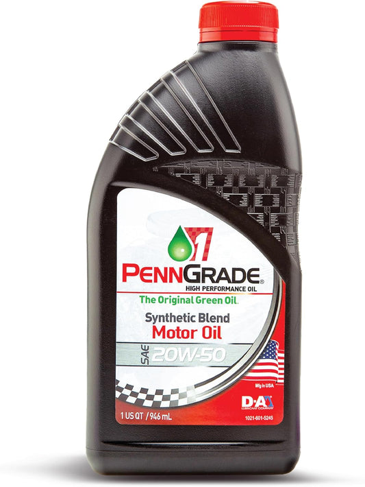 , 71196, Synthetic Blend High Performance Oil SAE 20W-50, 1 Quart (6 Pack)