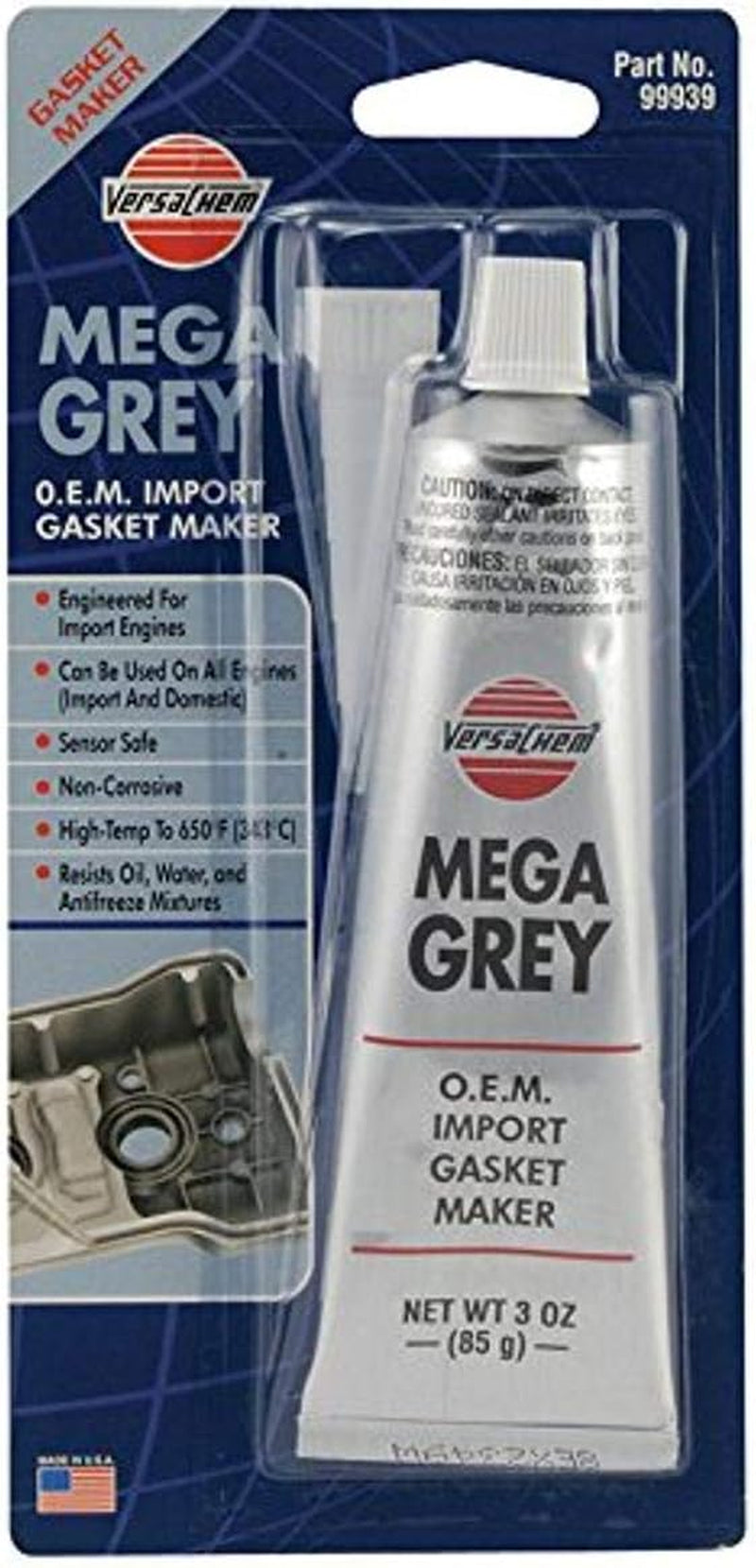 99939-12PK Mega Grey OEM Silicone - 3 Oz., (Pack of 12)