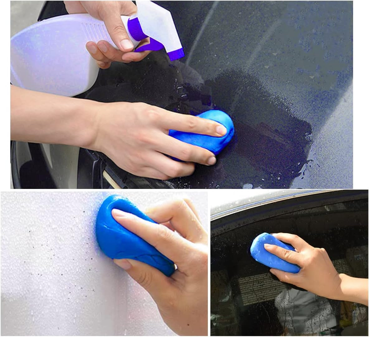 4 PCS Blue Car Clay Bar 100 G Auto Detailing Magic Clay Bars for Car Washing Cleaner
