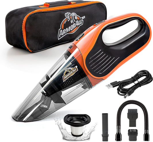 AA07V1 0902 Handheld Car Vac, Orange