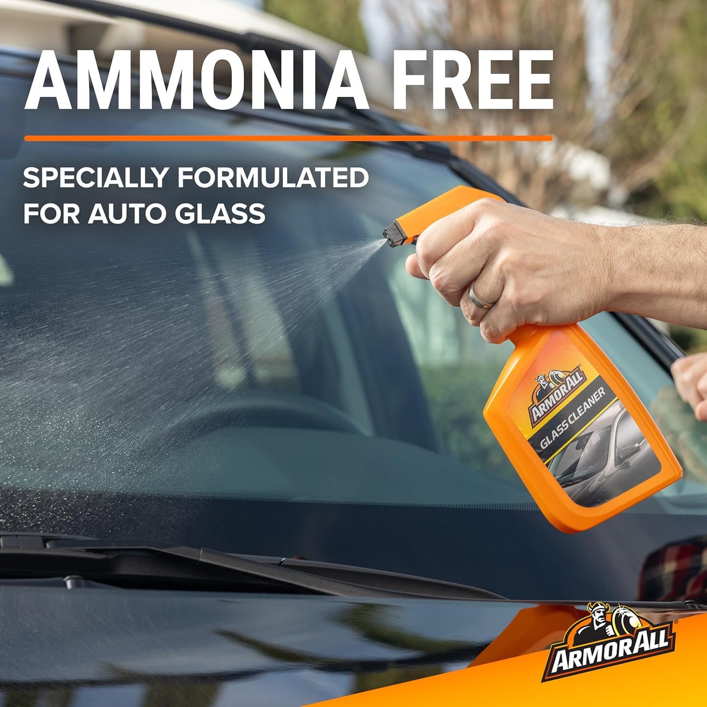Liquid Auto Glass Cleaner by , Glass Cleaners for Cars, Trucks, 22 Fl Oz Each