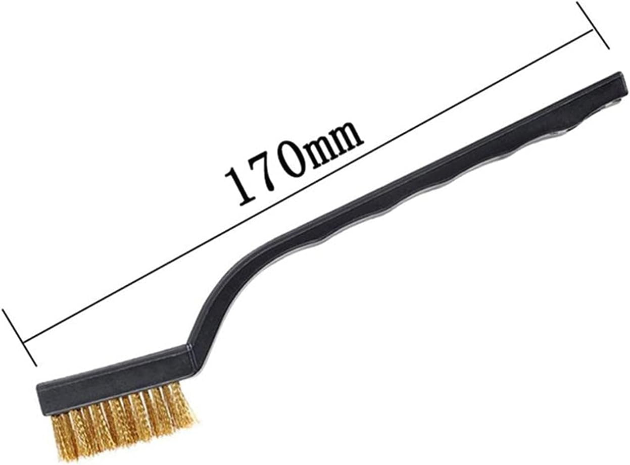 Polishing Pad 12/15PCS Wire Brush Set Stainless Steel Metal Brass Nylon Cleaning Polishing Rust Brush Metal Cleaning Brush Tool High Chemical Resistance and Durability Performanc