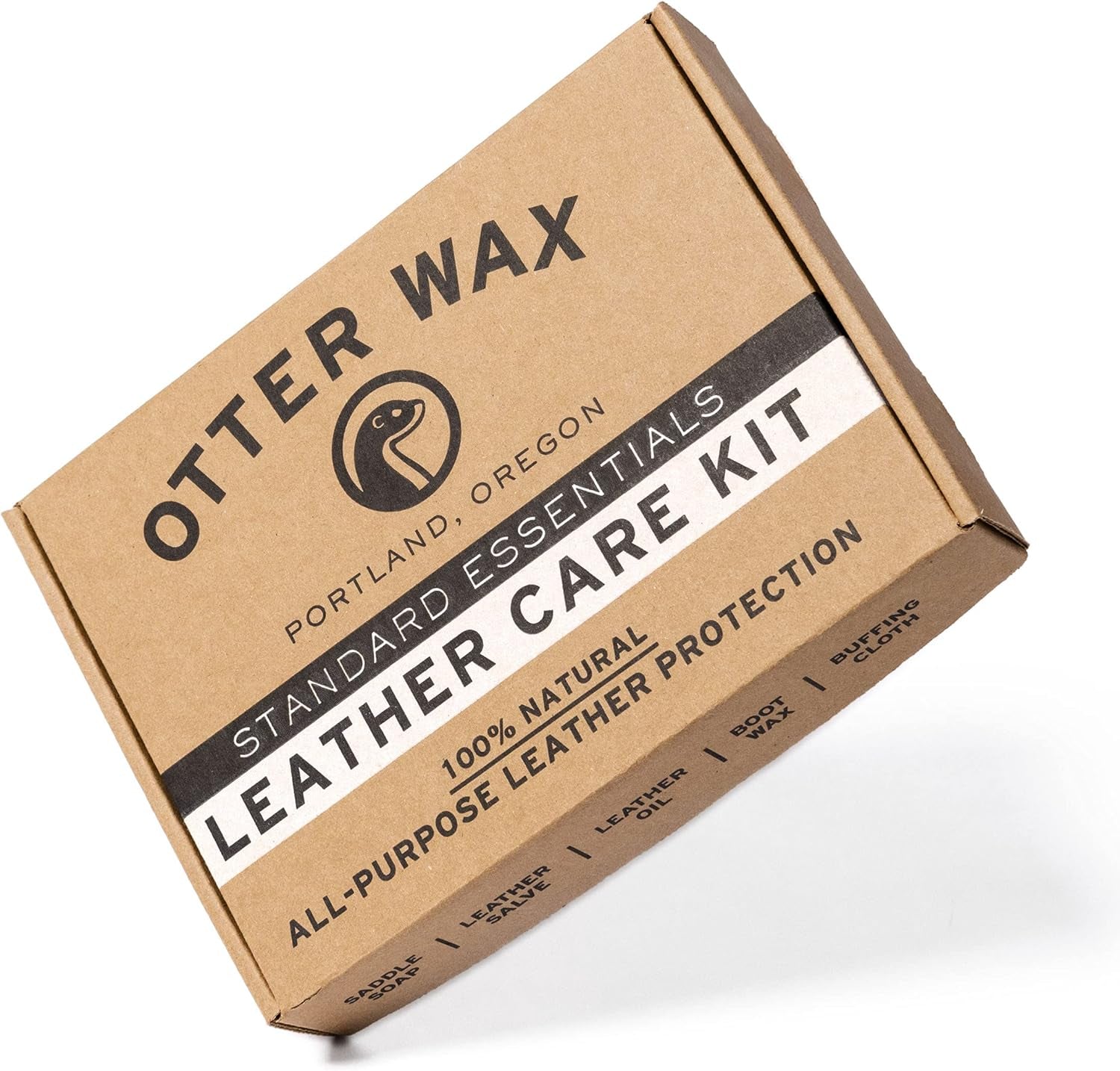Leather Care Kit | 100% All-Natural Leather Care Products | Made in the USA | Includes Saddle Soap & Leather Salve | Color Safe | Ideal for Shoes, Boots, Jackets, Car Interiors