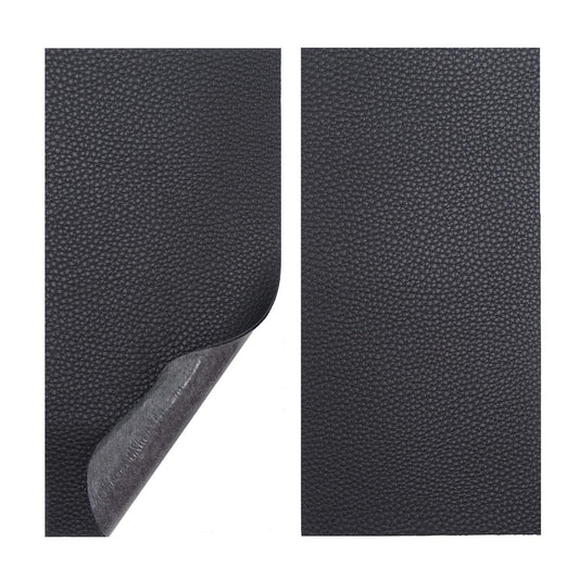 Leather Repair Kits for Couches and Cars, Leather Repair Patches Super-Thin Vinyl Repair Kit 2 PCS Black