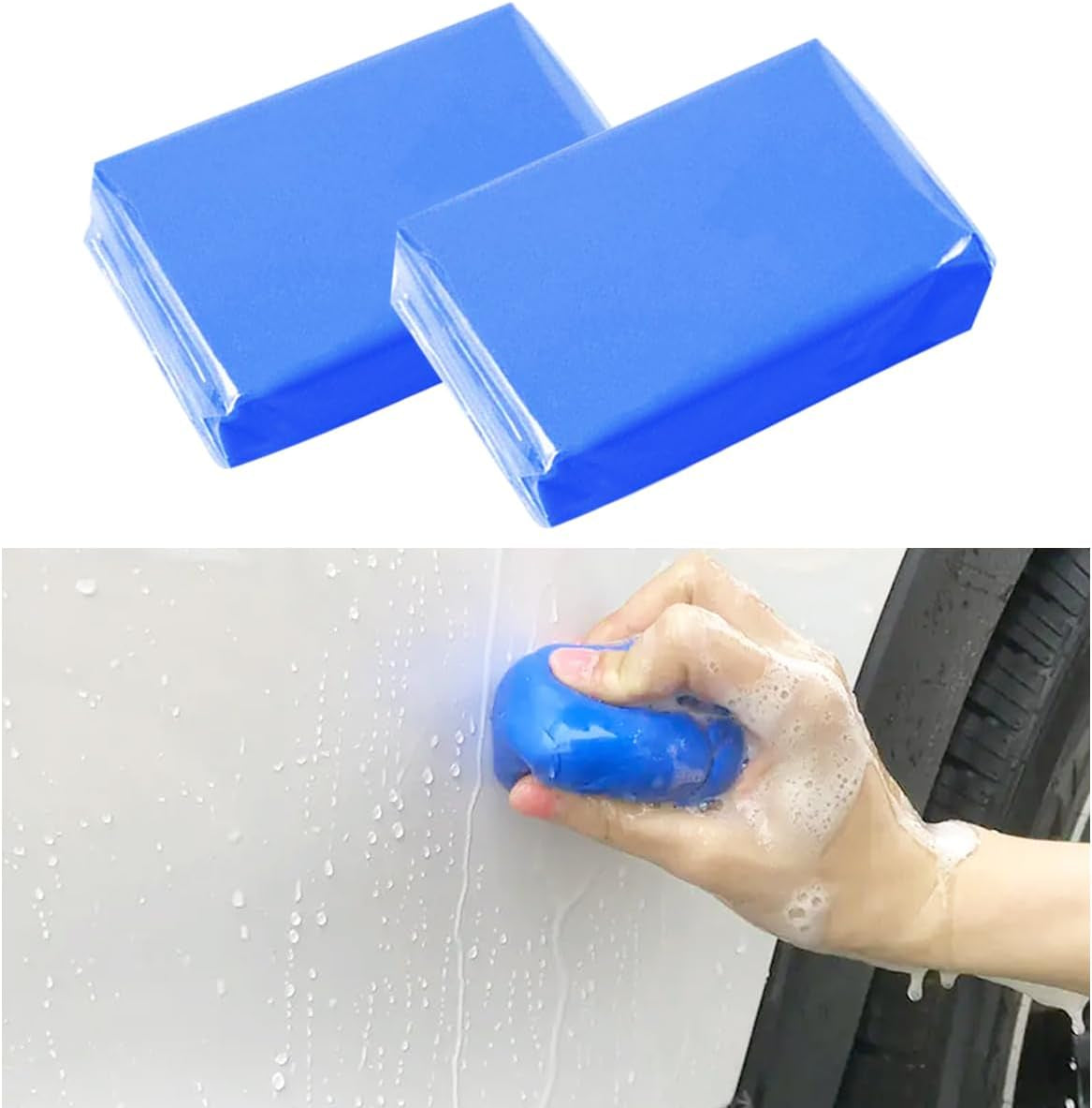 4 PCS Blue Car Clay Bar 100 G Auto Detailing Magic Clay Bars for Car Washing Cleaner
