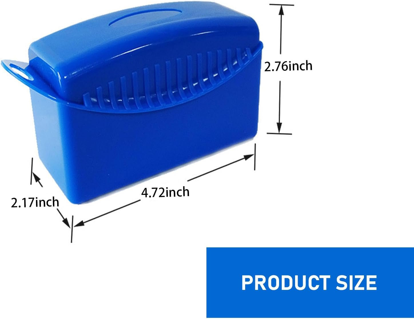 1 PC Car Tire Oil Sponge Brush, 4.72In X 2.16In X 2.75In Soft Durable Reused Vehicle Polishing Sponge, Universal Automotive Clean Sponges Accessories for Truck SUV Car (Blue)