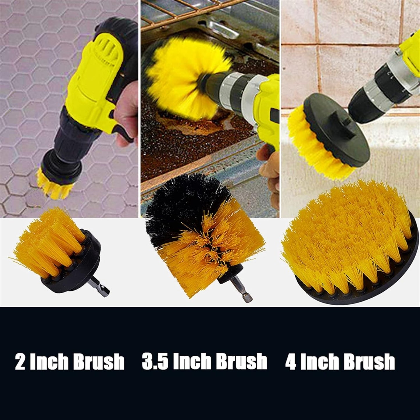 Polishing Pad 30Pcs Detailing Brush Set Power Scrubber Drill Brush Car Detail Brush for Air Vents Car Polish Pad for Glass Tire Rim Cleaning High Chemical Resistance and Durability Perfor