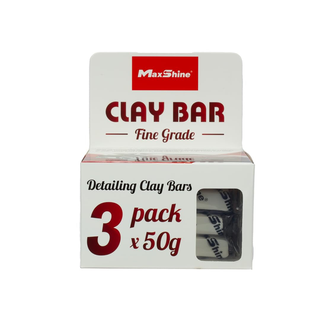3-Pack Magic Clay Bar (150G) Heavy Grade Material for Car Clay Bar Auto Detailing - Efficiently Cleans & Removes Surface Contaminants Paintwork, Glass, Plastic, & Metal Surfaces (Fine Grade)