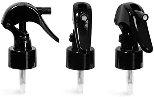 Black Trigger Sprayer 24/410 with Lock Button & 6-3/4" Dip Tube (Bottle Sold Separately) 3Pcs/Set