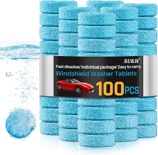 Car Windshield Washer Tablets - Washer Fluid Tablets Glass Cleaner Concentrate Car Windshield Wiper Fluid Car Windshield Cleaner Automotive Glass Cleaner