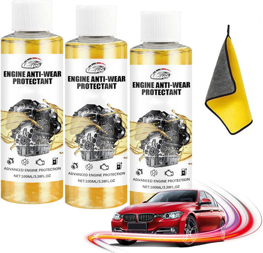 Anti-Friction Engine Performance Additive, Engine Anti-Wear Protective Agent, Highly Effective Engine Anti-Wear Protectant, Transmission Fluid Additive for Car, Noise Reduction and Shaking Cure (*3)