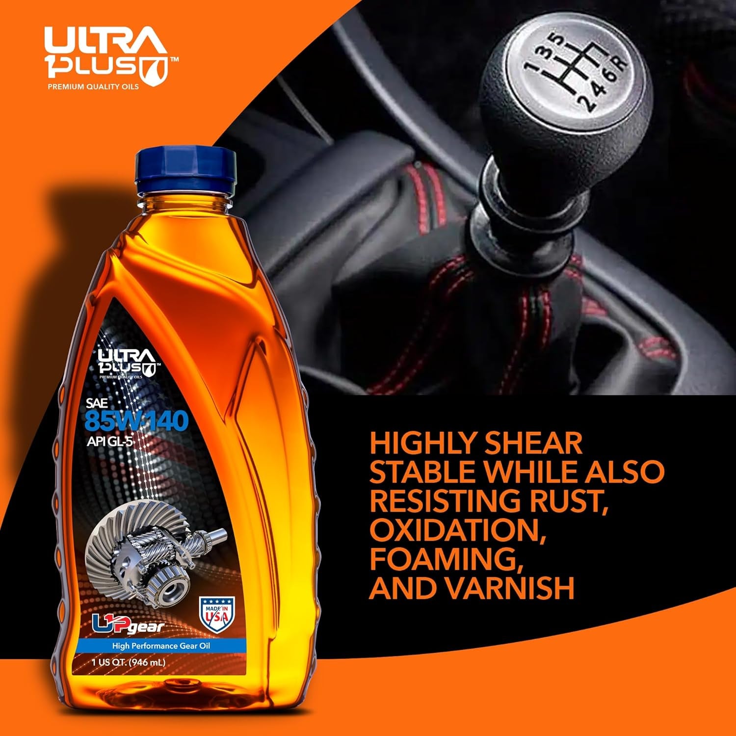 SAE 85W-140 Conventional Gear Oil, API GL-5