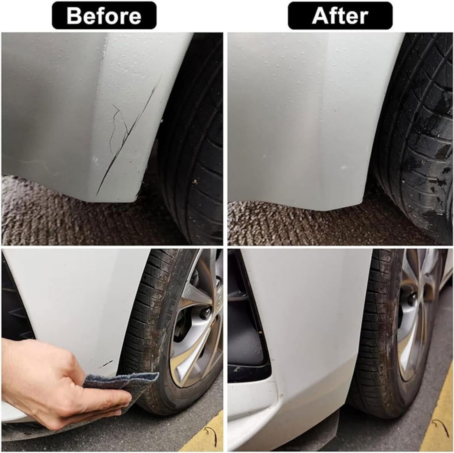 Nanoklean Magic Cloth, Nano Sparkle Cloth Car Scratch Remover, Lint Free Glass Cleaning Cloths (10 * 10Cm 10 Sheets)