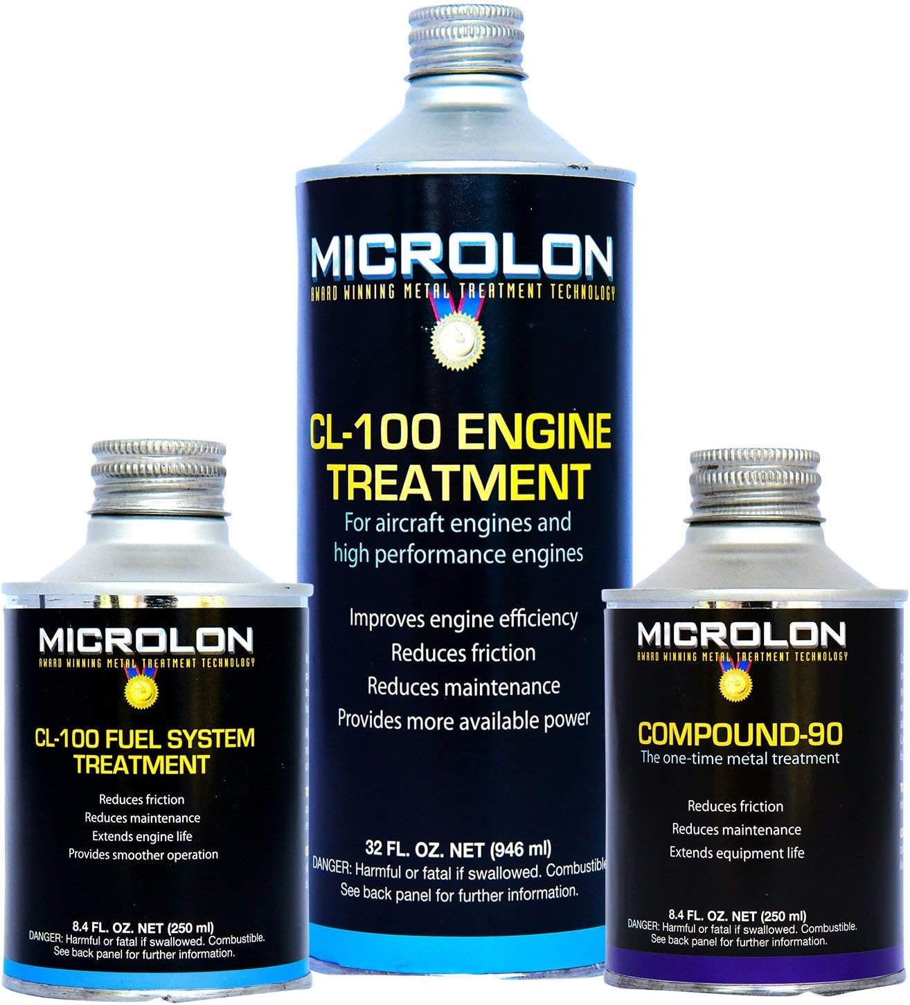 Microlon CL100 High Performance Engine Kit Treatment for 6-8 Cylinder Engine