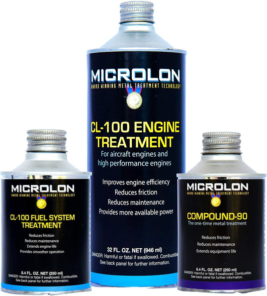Microlon CL100 High Performance Engine Kit Treatment for 6-8 Cylinder Engine