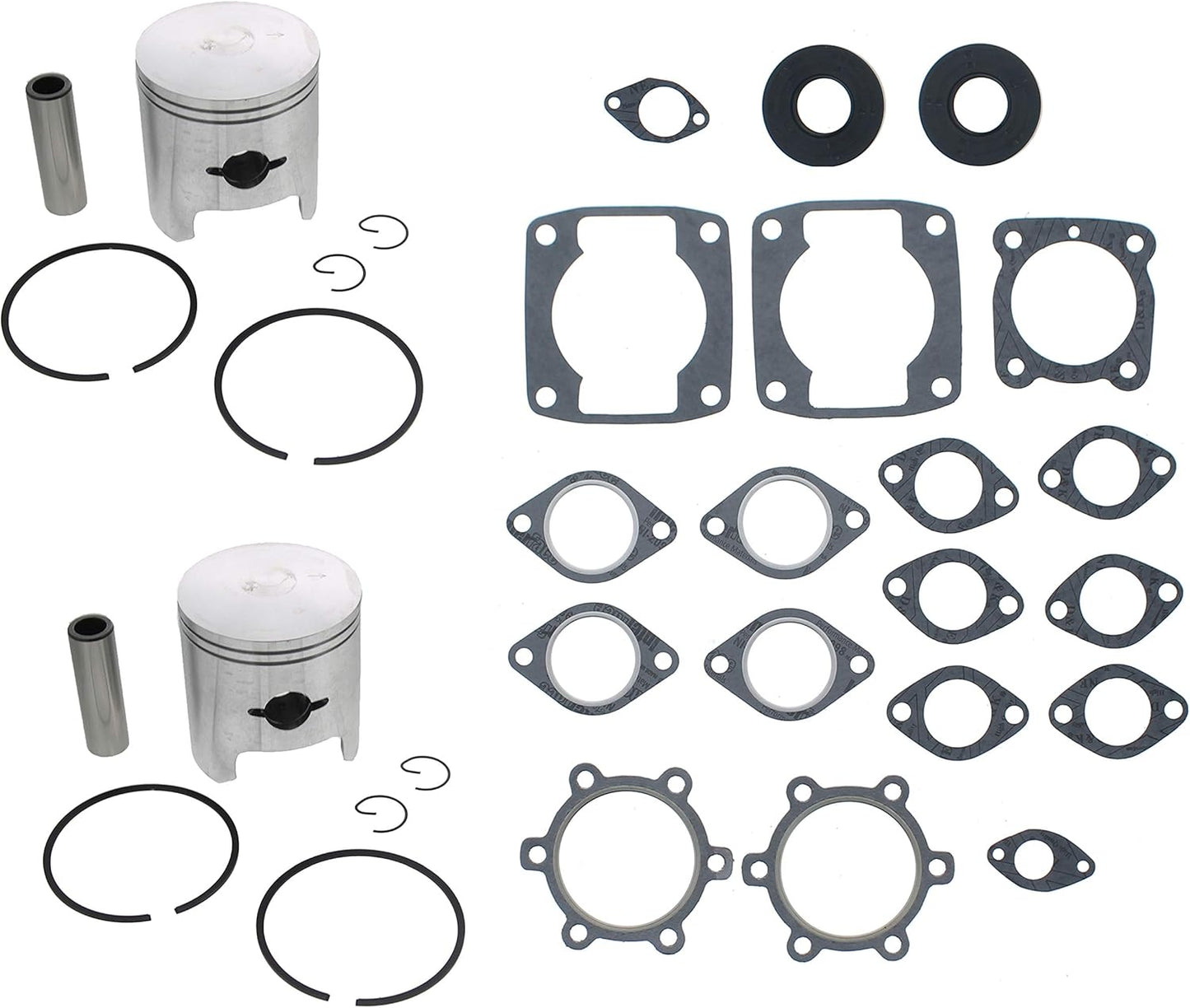 Piston and Gasket Kit for Arctic Cat Panther 1986-1988 Snowmobile by
