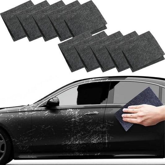 Nanoklean Magic Cloth, Nano Sparkle Cloth Car Scratch Remover, Lint Free Glass Cleaning Cloths (10 * 10Cm 10 Sheets)