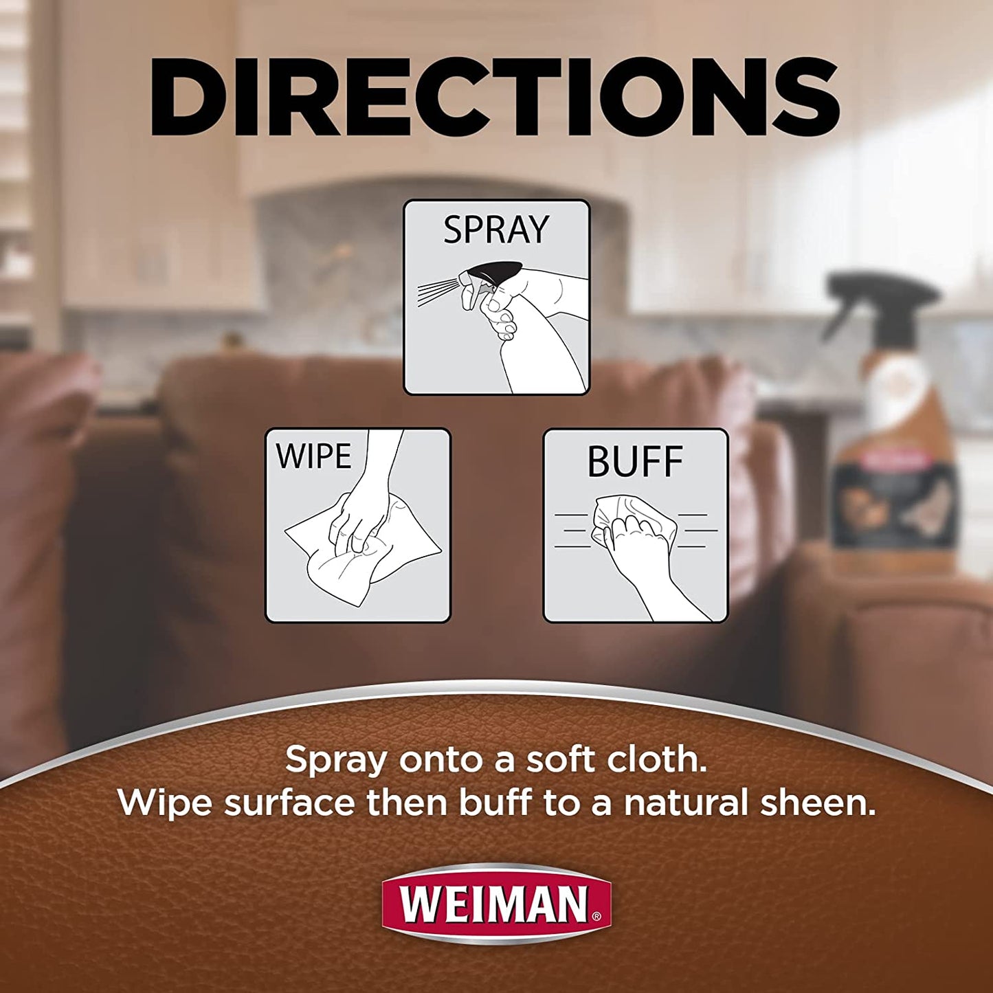Leather Cleaner Conditioner & Protector for Couches, Boots, Chairs, Bags, Purses & Auto Interior with Microfiber Towel Included (2 Pack)