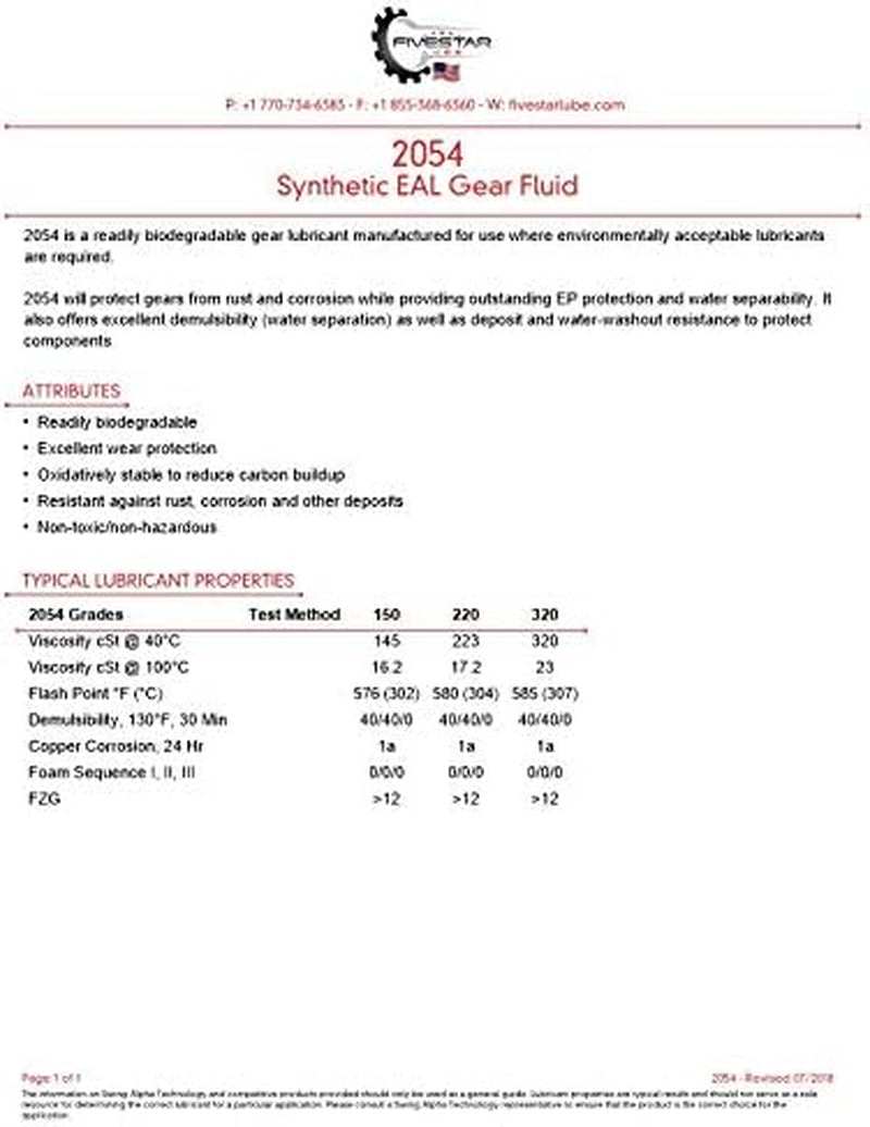 SYNTHETIC EAL GEAR FLUID 12 QUARTS