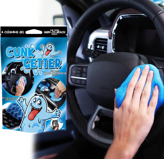 , Cleaning Gel for Those Hard to Reach Places, Automotive Cup Holder Electronic Keyboard Office, Slime Gel Cleaner Dust Crumb Removal (Resealable Pouch, Blue, 3Oz)