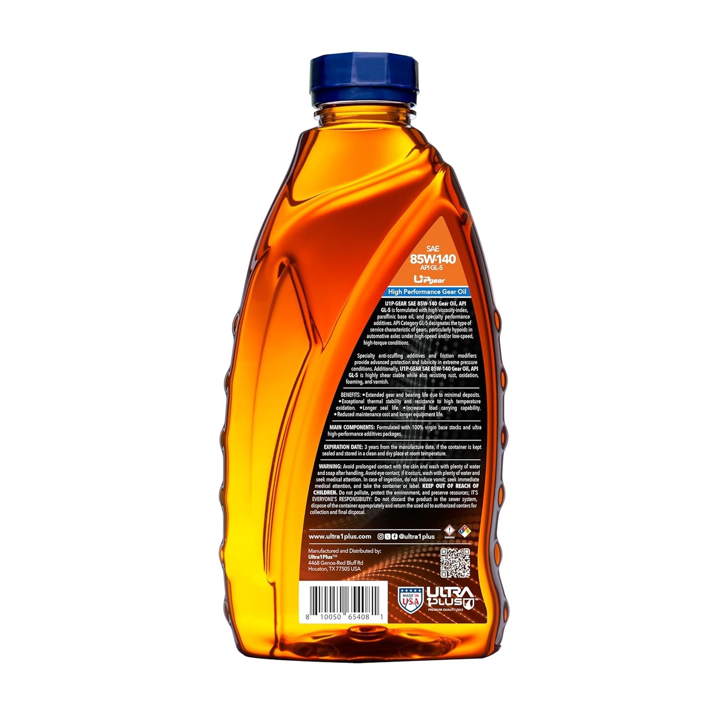 SAE 85W-140 Conventional Gear Oil, API GL-5
