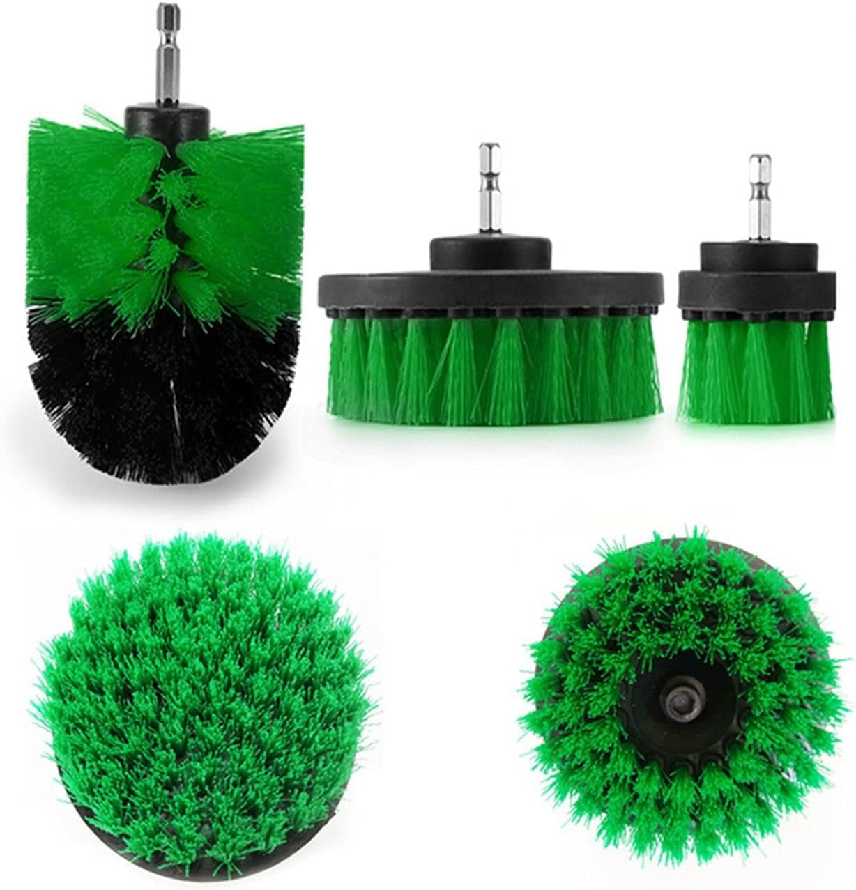Polishing Pad Electric Drill Brush Kit Tile Grout Scrubber Cleaning Drill Nylon Brushes Tub Cleaner Kit Wood Grinding Polishing Tool High Chemical Resistance and Durability Performanc
