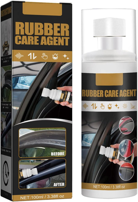 Car Rubber Care,100Ml Rubber Gloss Plastic Care Rubber Conditioner Coating Paste Maintenance Car Interior Cleaner and Care