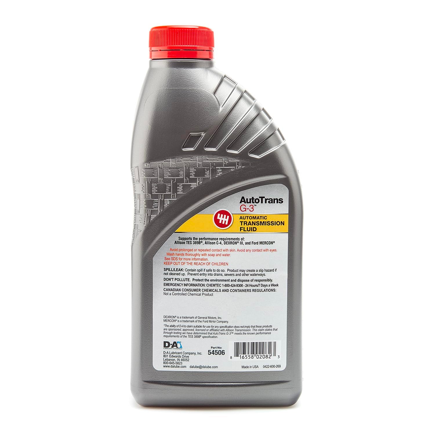 54506, Autotrans G3 Conventional Automatic Transmission Fluid (ATF), 1 Quart