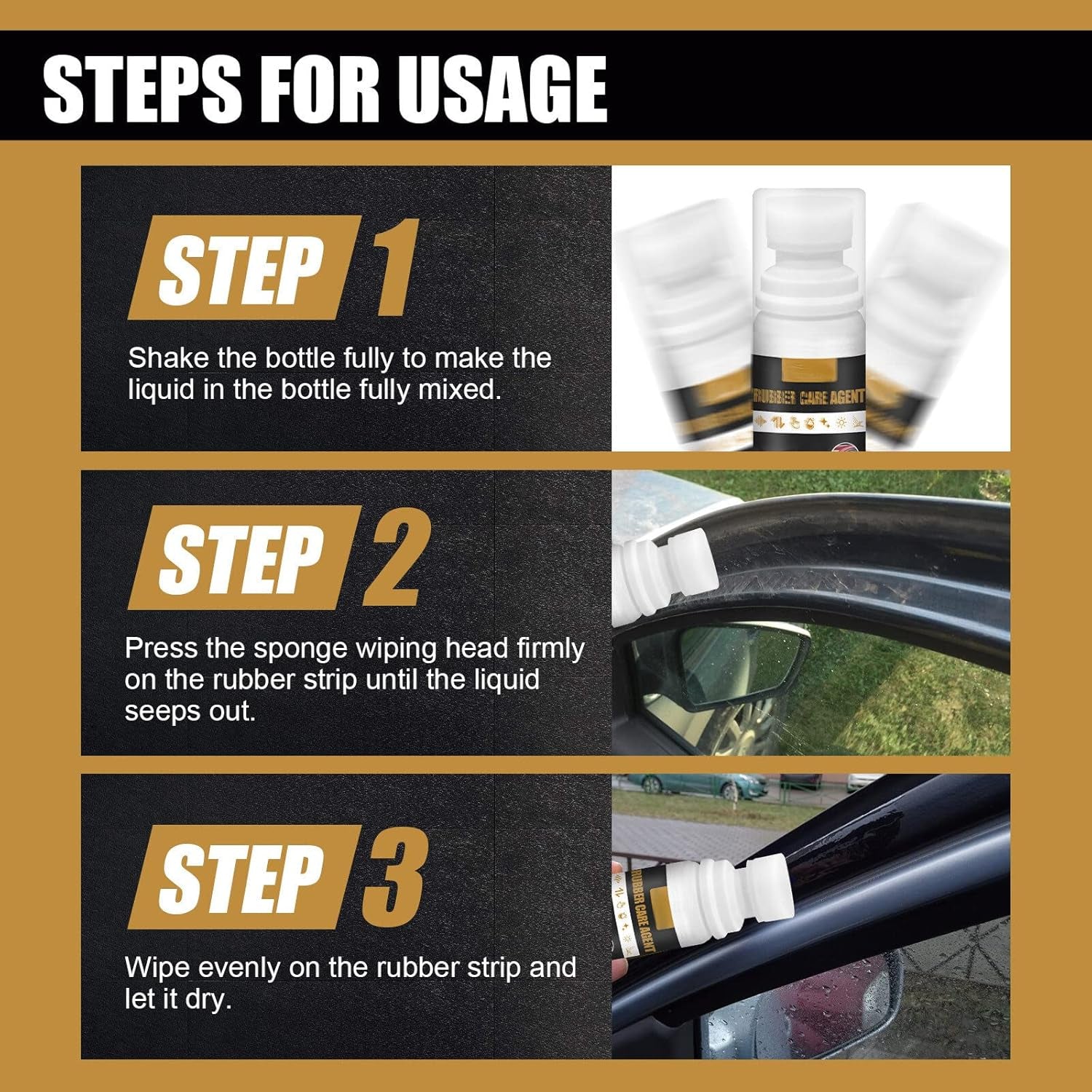 Car Rubber Care,100Ml Rubber Gloss Plastic Care Rubber Conditioner Coating Paste Maintenance Car Interior Cleaner and Care